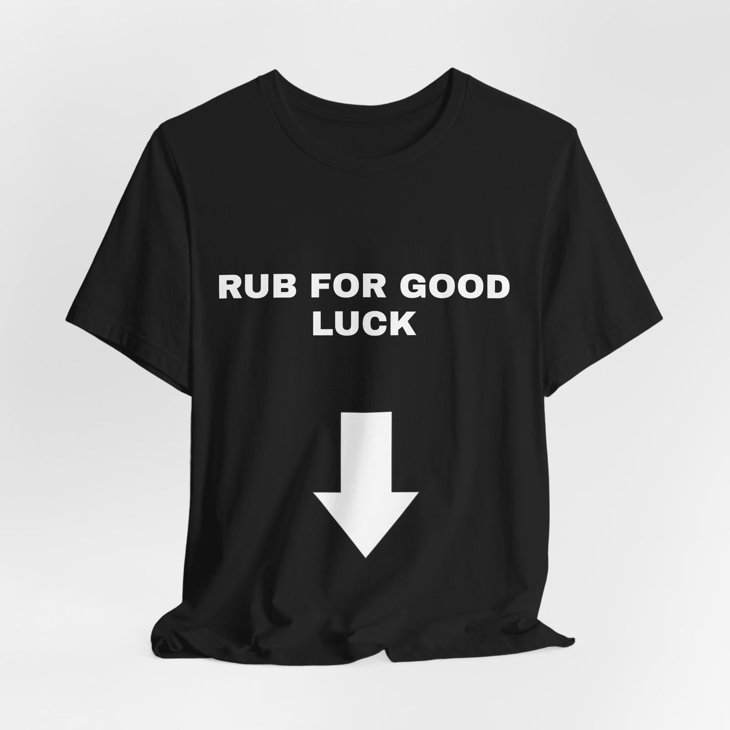 Rub Here T-Shirt — Minimalist Graphic Tee